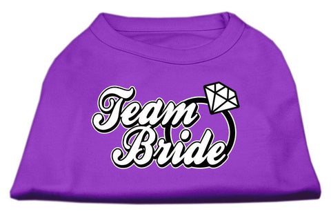 Team Bride Screen Print Shirt Purple XS (8)