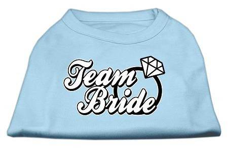 Team Bride Screen Print Shirt Baby Blue XXL (18)