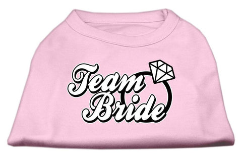 Team Bride Screen Print Shirt Light Pink XXL (18)