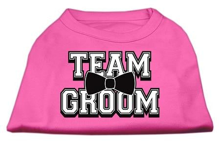 Team Groom Screen Print Shirt Bright Pink Sm (10)