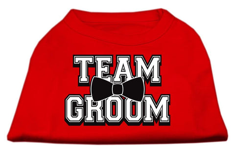 Team Groom Screen Print Shirt Red XS (8)