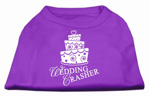 Wedding Crasher Screen Print Shirt Purple XXXL (20)