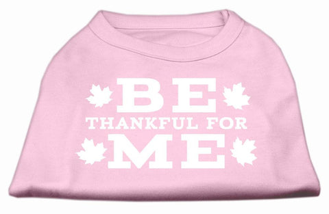 Be Thankful for Me Screen Print Shirt Light Pink L (14)