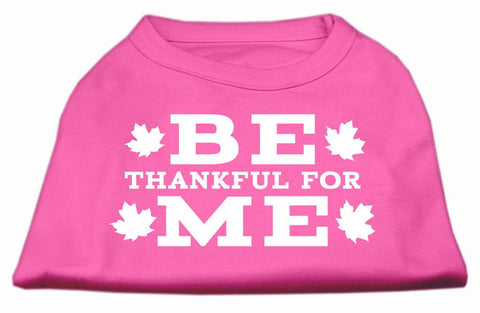 Be Thankful for Me Screen Print Shirt Bright Pink S (10)