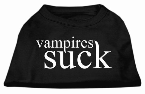 Vampires Suck Screen Print Shirt Black M (12)