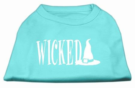 Wicked Screen Print Shirt Aqua XXXL(20)