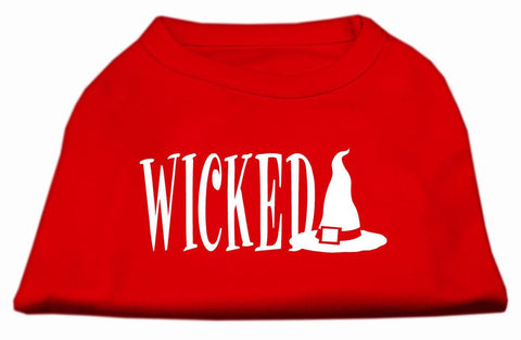 Wicked Screen Print Shirt Red XXXL(20)