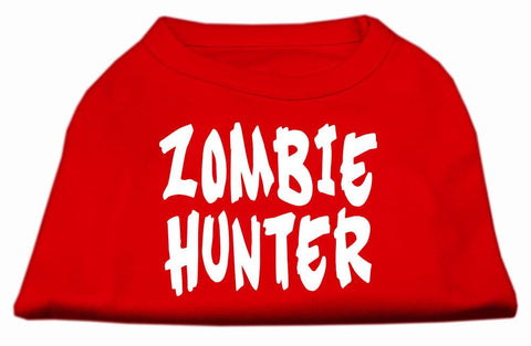 Zombie Hunter Screen Print Shirt Red M (12)