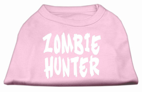 Zombie Hunter Screen Print Shirt Light Pink XXL (18)