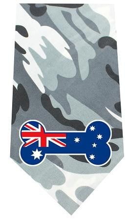 Australian Bone Flag Screen Print Bandana Grey Camo