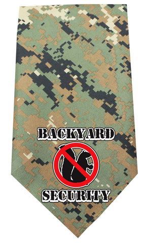 Back Yard Security Screen Print Bandana Digital Camo