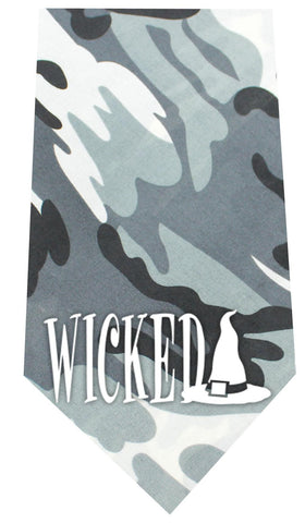 Wicked Screen Print Bandana Grey Camo