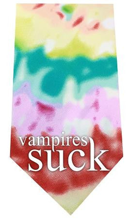 Vampires Suck Screen Print Bandana Tie Dye