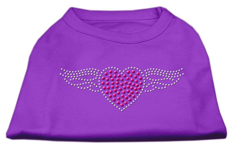 Aviator Rhinestone Shirt Purple XS (8)