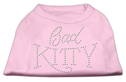 Bad Kitty Rhinestud Shirt Light Pink XXXL(20)