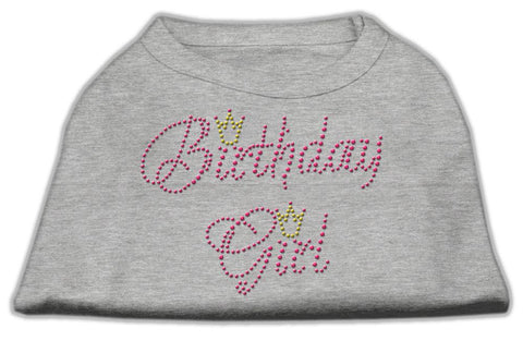 Birthday Girl Rhinestone Shirt Grey S (10)