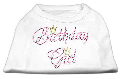 Birthday Girl Rhinestone Shirt White XL (16)