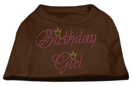 Birthday Girl Rhinestone Shirt Brown XS (8)