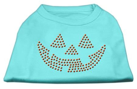 Jack O' Lantern Rhinestone Shirts Aqua XL (16)