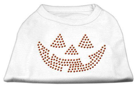 Jack O' Lantern Rhinestone Shirts White XS (8)