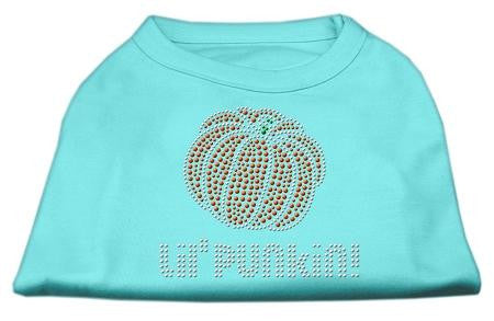 Lil' Punkin' Rhinestone Shirts Aqua XS (8)