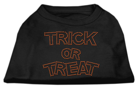 Trick or Treat Rhinestone Shirts Black M (12)