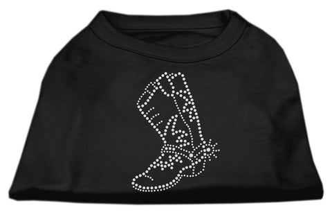 Rhinestone Boot Shirts Black M (12)