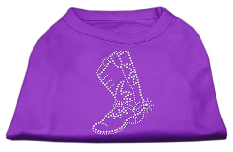 Rhinestone Boot Shirts Purple S (10)