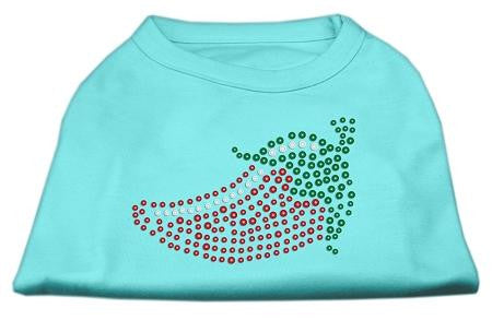 Rhinestone Chili Pepper Shirts Aqua L (14)