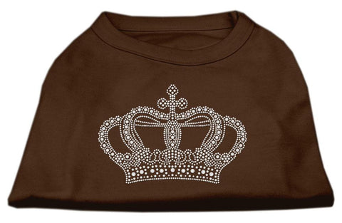 Rhinestone Crown Shirts Brown Med (12)