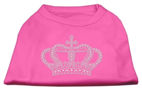 Rhinestone Crown Shirts Bright Pink S (10)