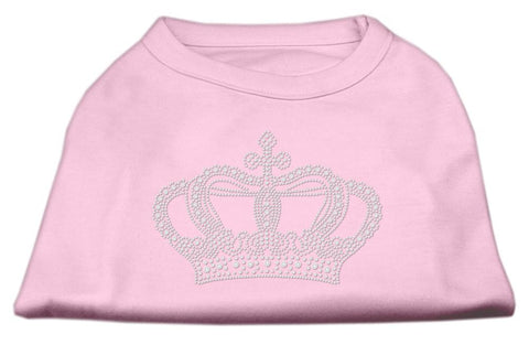 Rhinestone Crown Shirts Light Pink XL (16