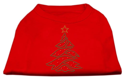 Christmas Tree Rhinestone Shirt Red XL (16)