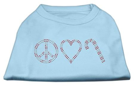 Peace, Love, and Candy Canes Shirts Baby Blue S (10)