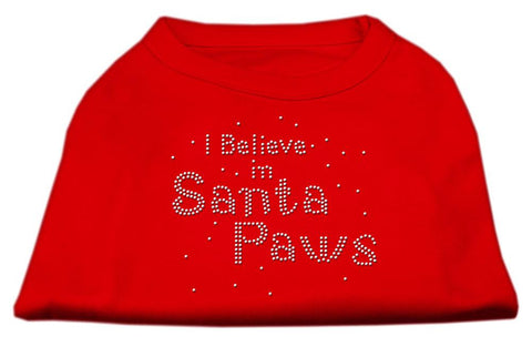 I Believe in Santa Paws Shirt Red XS (8)