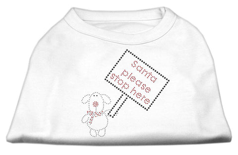 Santa Stop Here Shirts White SM (10)