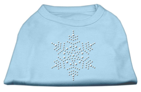 Snowflake Rhinestone Shirt  Baby Blue M (12)