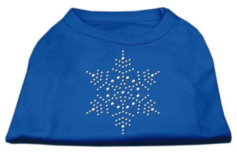 Snowflake Rhinestone Shirt Blue Sm (10)