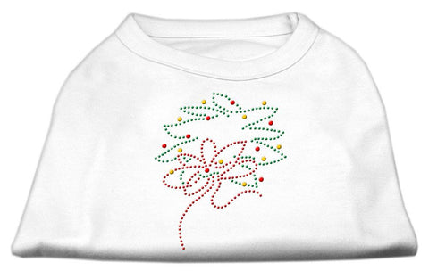 Christmas Wreath Rhinestone Shirt White XXL (18)