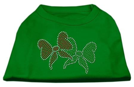 Christmas Bows Rhinestone Shirt Emerald Green XXXL (20)