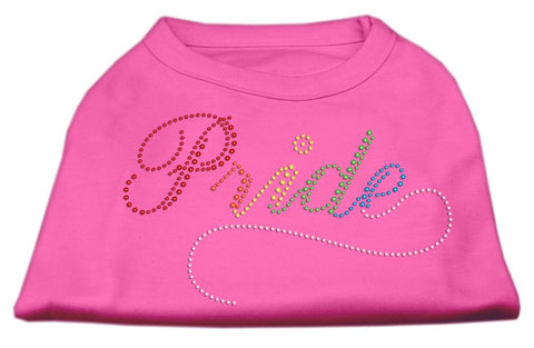 Rainbow Pride Rhinestone Shirts Bright Pink L (14)