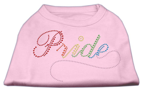 Rainbow Pride Rhinestone Shirts Light Pink L (14)