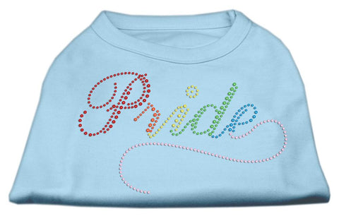 Rainbow Pride Rhinestone Shirts Baby Blue M (12)