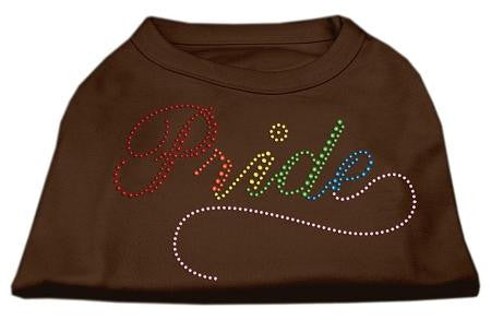 Rainbow Pride Rhinestone Shirts Brown XXL (18)