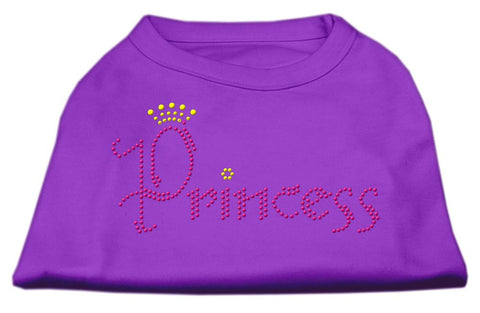 Princess Rhinestone Shirts Purple XXL (18)