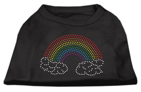 Rhinestone Rainbow Shirts Black L (14)