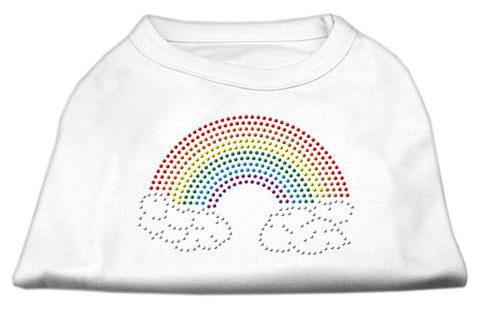 Rhinestone Rainbow Shirts White L (14)