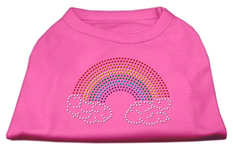 Rhinestone Rainbow Shirts Bright Pink S (10)