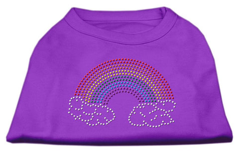 Rhinestone Rainbow Shirts Purple XS (8)