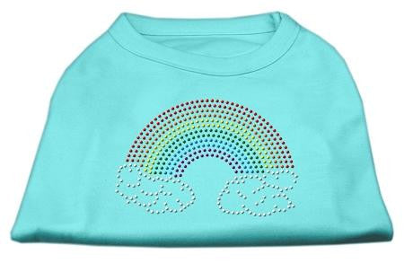 Rhinestone Rainbow Shirts Aqua XXL (18)